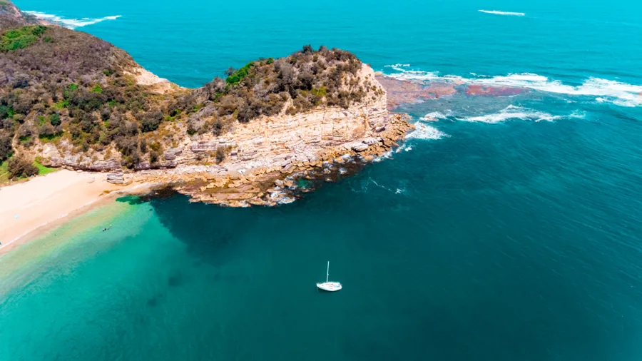 Headland and cove on the Central Coast